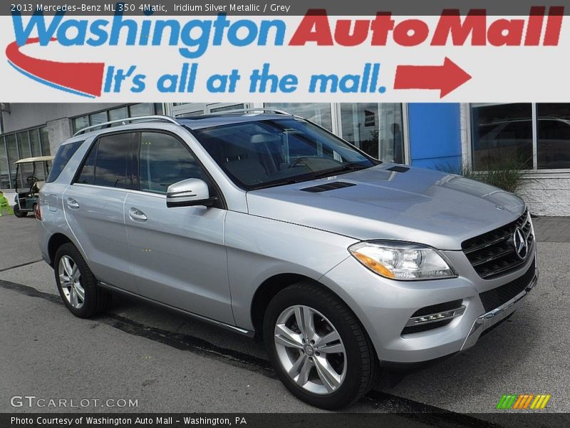 Iridium Silver Metallic / Grey 2013 Mercedes-Benz ML 350 4Matic