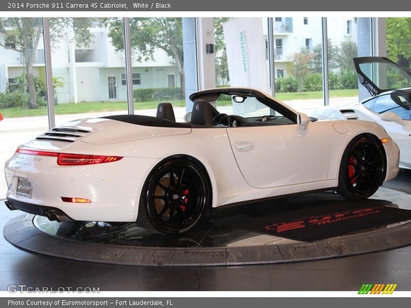 White / Black 2014 Porsche 911 Carrera 4S Cabriolet
