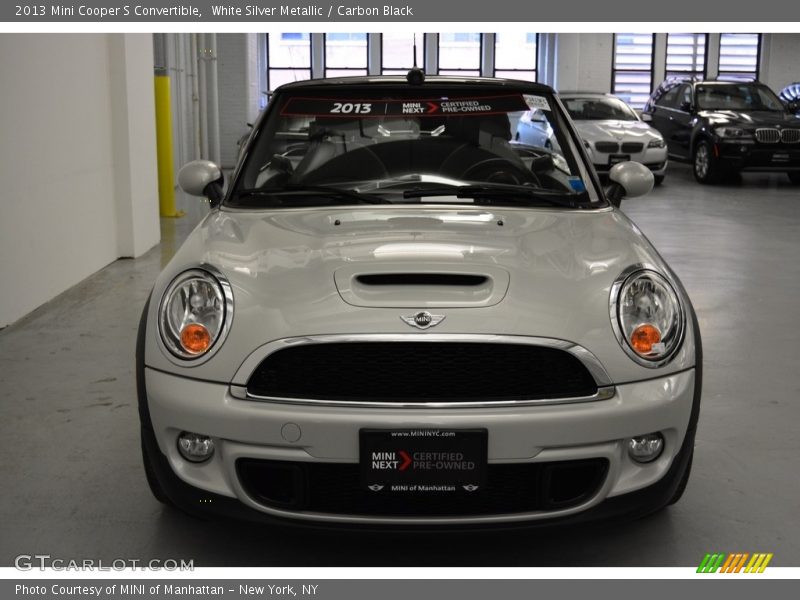 White Silver Metallic / Carbon Black 2013 Mini Cooper S Convertible