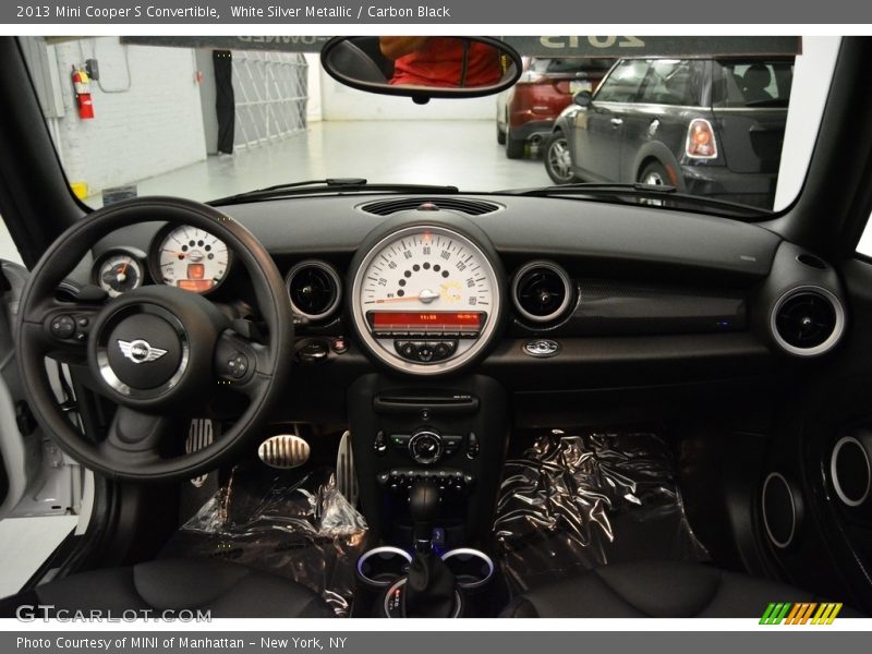 White Silver Metallic / Carbon Black 2013 Mini Cooper S Convertible