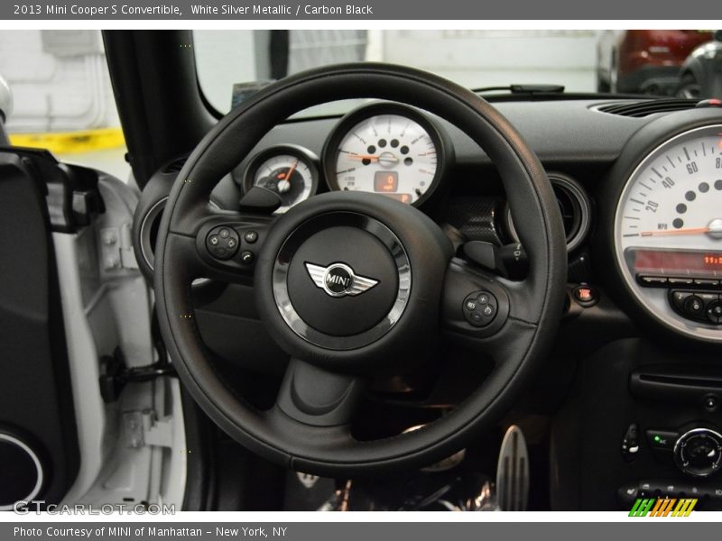 White Silver Metallic / Carbon Black 2013 Mini Cooper S Convertible