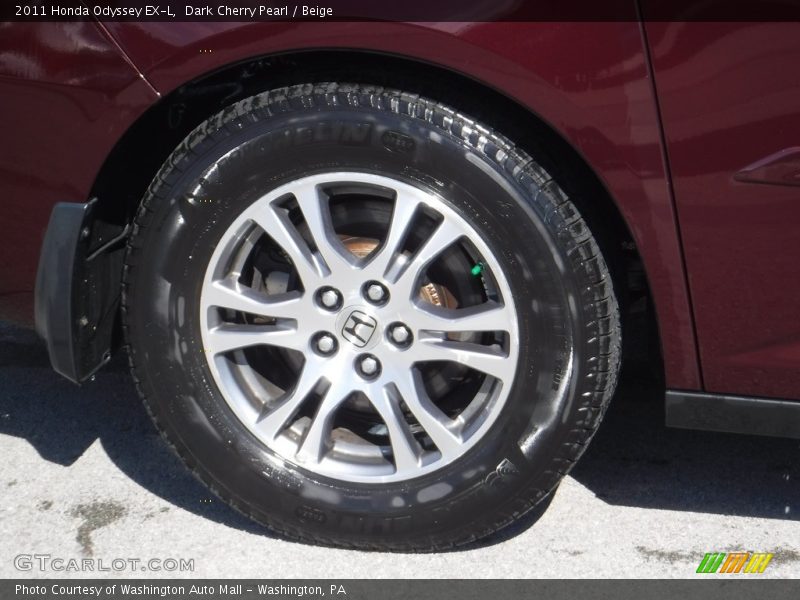 Dark Cherry Pearl / Beige 2011 Honda Odyssey EX-L