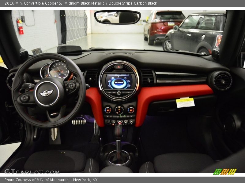 Midnight Black Metallic / Double Stripe Carbon Black 2016 Mini Convertible Cooper S
