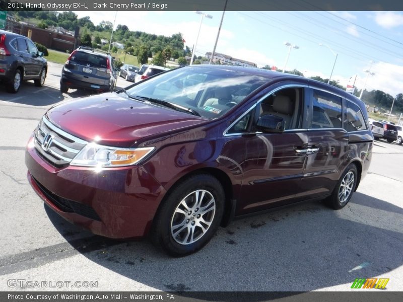 Dark Cherry Pearl / Beige 2011 Honda Odyssey EX-L