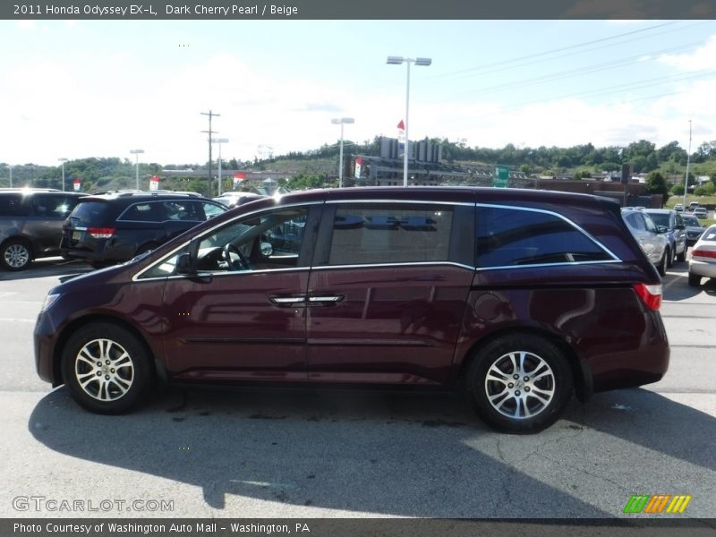 Dark Cherry Pearl / Beige 2011 Honda Odyssey EX-L