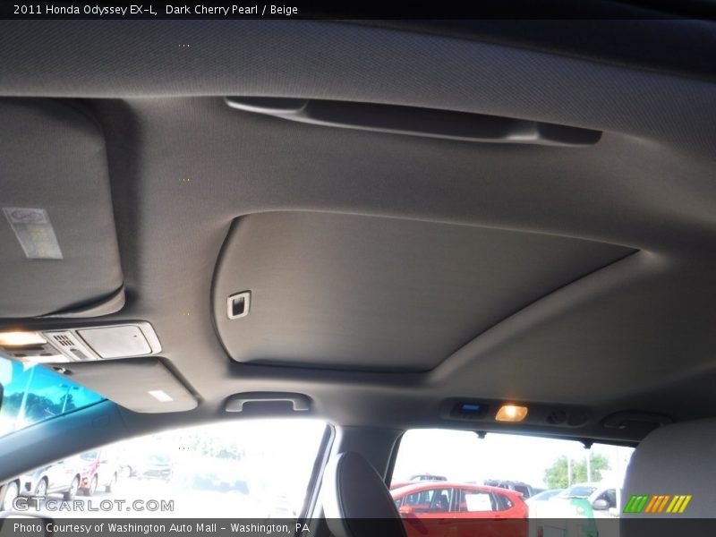 Dark Cherry Pearl / Beige 2011 Honda Odyssey EX-L