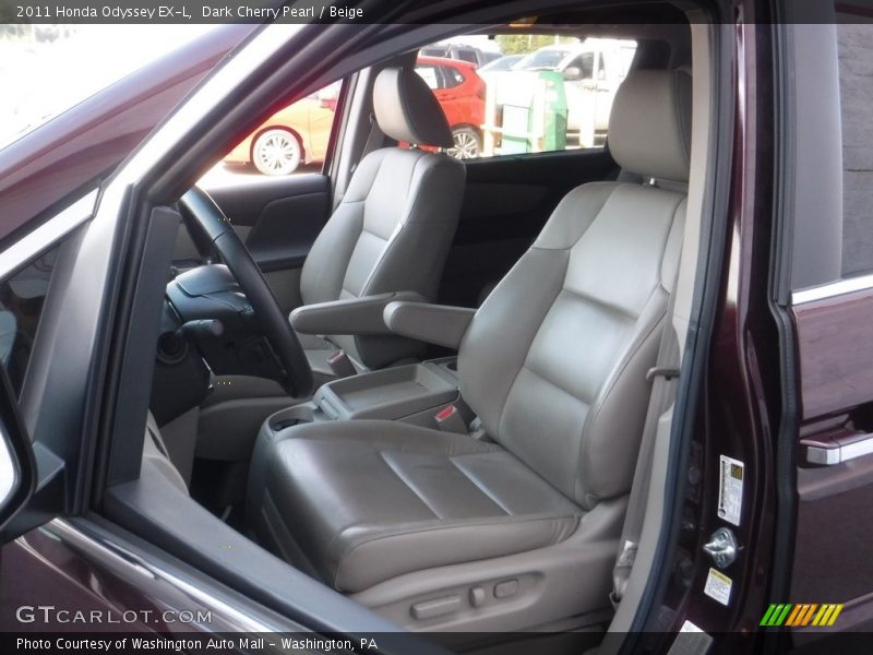 Dark Cherry Pearl / Beige 2011 Honda Odyssey EX-L