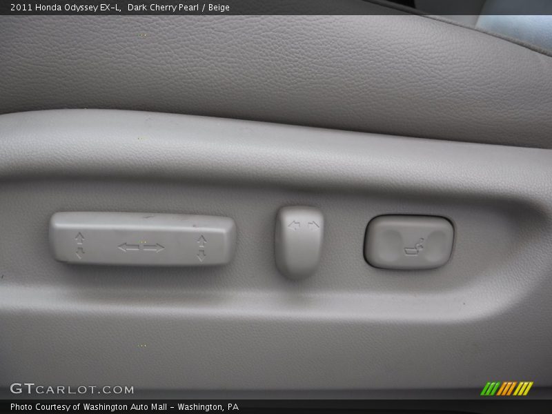 Dark Cherry Pearl / Beige 2011 Honda Odyssey EX-L