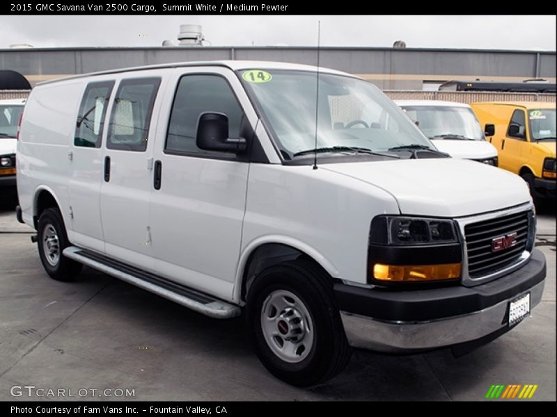 Summit White / Medium Pewter 2015 GMC Savana Van 2500 Cargo