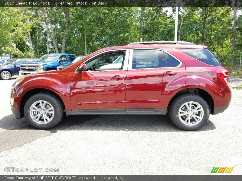 Siren Red Tintcoat / Jet Black 2017 Chevrolet Equinox LT