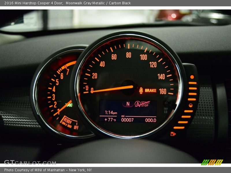 Moonwalk Gray Metallic / Carbon Black 2016 Mini Hardtop Cooper 4 Door