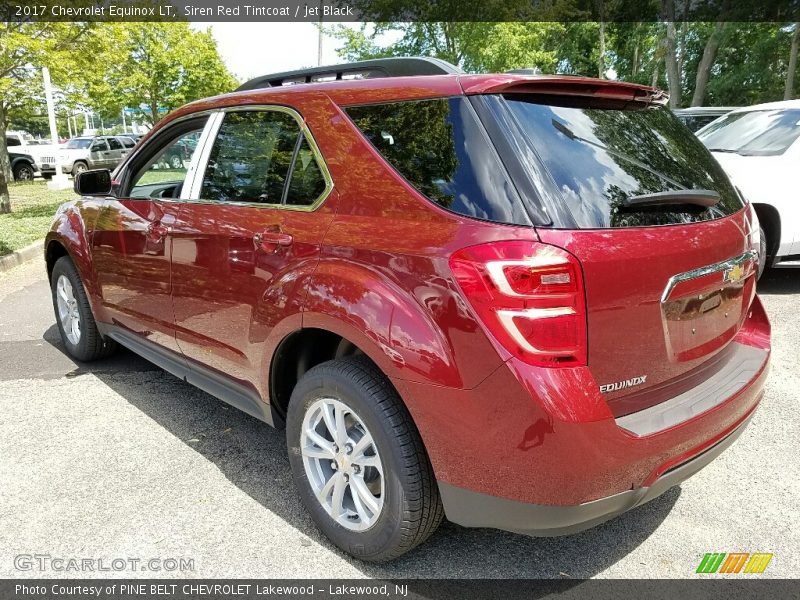 Siren Red Tintcoat / Jet Black 2017 Chevrolet Equinox LT