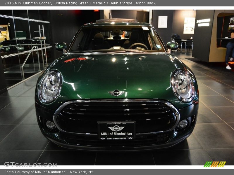 British Racing Green II Metallic / Double Stripe Carbon Black 2016 Mini Clubman Cooper