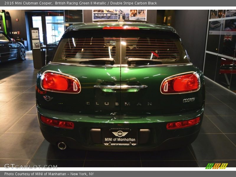 British Racing Green II Metallic / Double Stripe Carbon Black 2016 Mini Clubman Cooper