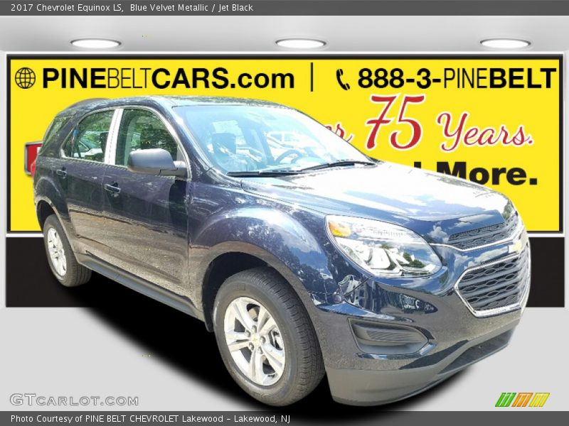 Blue Velvet Metallic / Jet Black 2017 Chevrolet Equinox LS