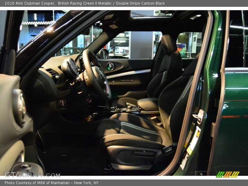 British Racing Green II Metallic / Double Stripe Carbon Black 2016 Mini Clubman Cooper