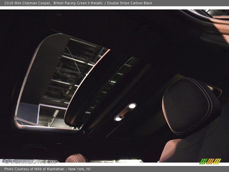 British Racing Green II Metallic / Double Stripe Carbon Black 2016 Mini Clubman Cooper