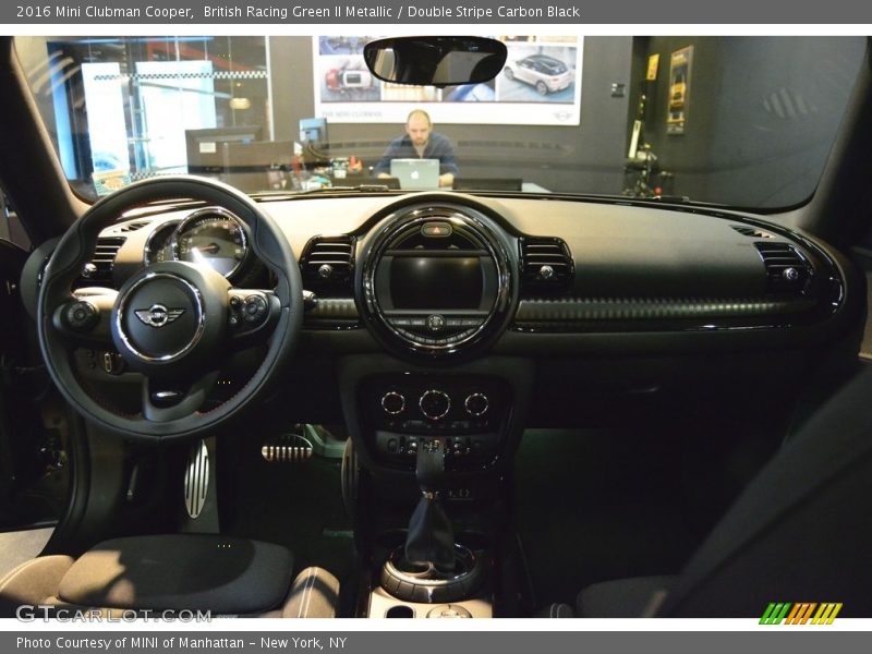 British Racing Green II Metallic / Double Stripe Carbon Black 2016 Mini Clubman Cooper