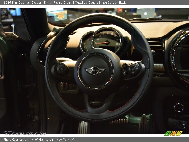 British Racing Green II Metallic / Double Stripe Carbon Black 2016 Mini Clubman Cooper
