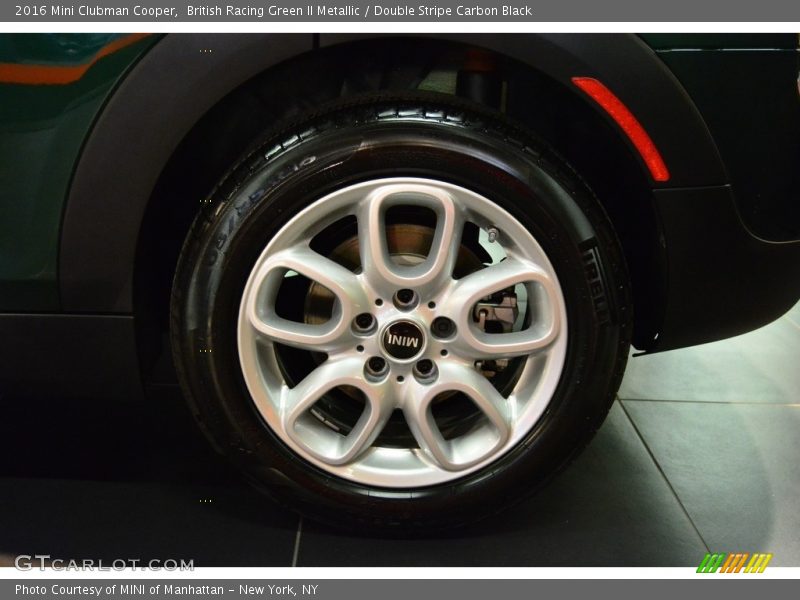 British Racing Green II Metallic / Double Stripe Carbon Black 2016 Mini Clubman Cooper