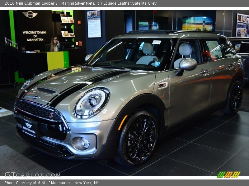 Melting Silver Metallic / Lounge Leather/Satellite Grey 2016 Mini Clubman Cooper S