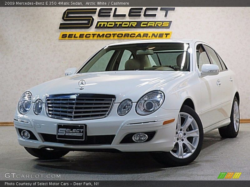Arctic White / Cashmere 2009 Mercedes-Benz E 350 4Matic Sedan