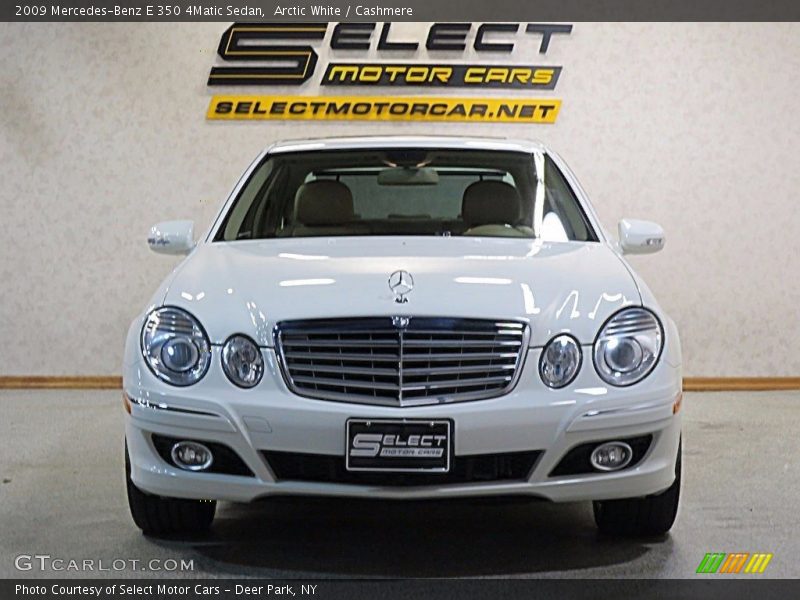 Arctic White / Cashmere 2009 Mercedes-Benz E 350 4Matic Sedan