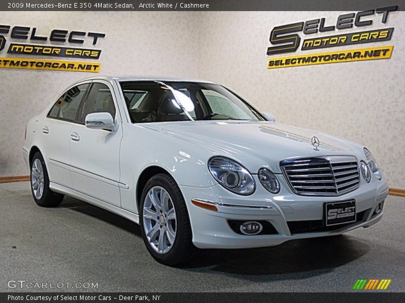Arctic White / Cashmere 2009 Mercedes-Benz E 350 4Matic Sedan
