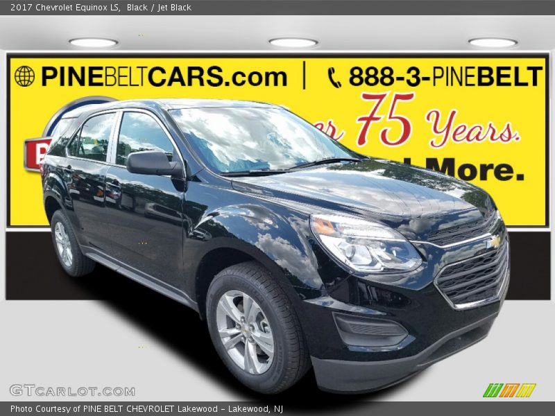 Black / Jet Black 2017 Chevrolet Equinox LS