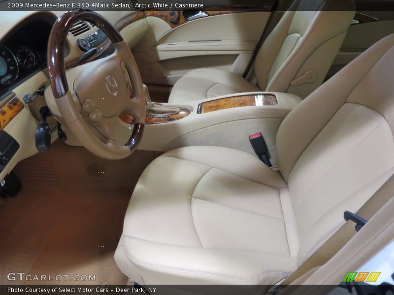 Arctic White / Cashmere 2009 Mercedes-Benz E 350 4Matic Sedan