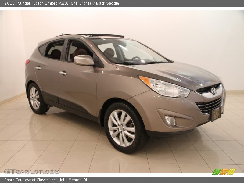 Chai Bronze / Black/Saddle 2011 Hyundai Tucson Limited AWD