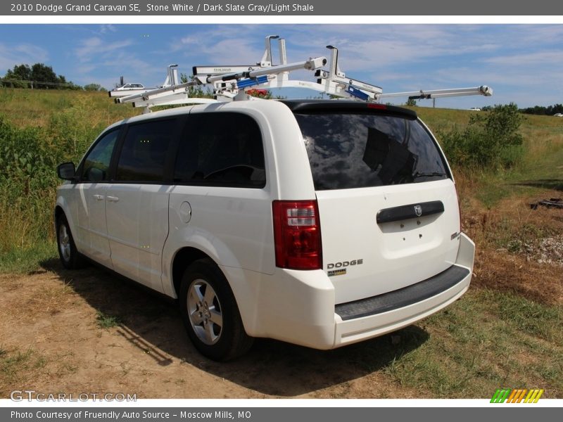 Stone White / Dark Slate Gray/Light Shale 2010 Dodge Grand Caravan SE
