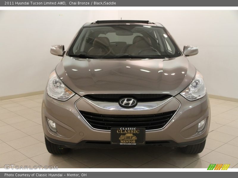 Chai Bronze / Black/Saddle 2011 Hyundai Tucson Limited AWD