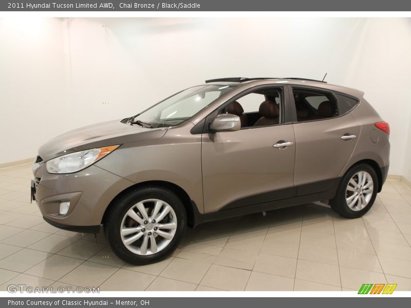 Chai Bronze / Black/Saddle 2011 Hyundai Tucson Limited AWD