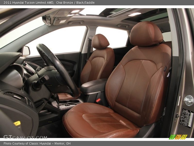 Chai Bronze / Black/Saddle 2011 Hyundai Tucson Limited AWD