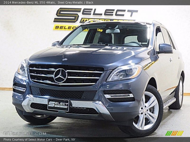 Steel Grey Metallic / Black 2014 Mercedes-Benz ML 350 4Matic