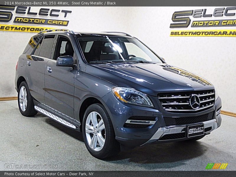 Steel Grey Metallic / Black 2014 Mercedes-Benz ML 350 4Matic