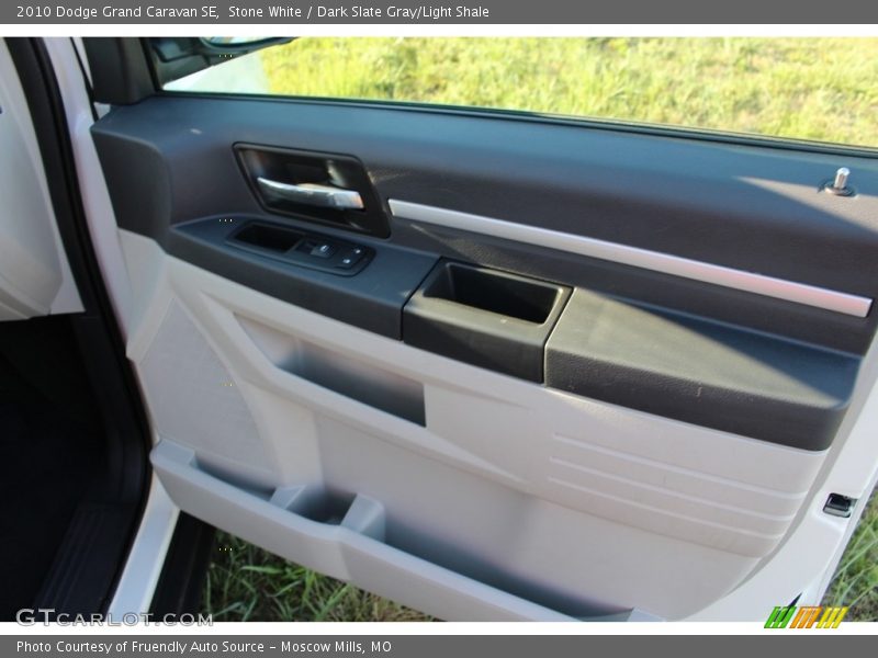 Stone White / Dark Slate Gray/Light Shale 2010 Dodge Grand Caravan SE