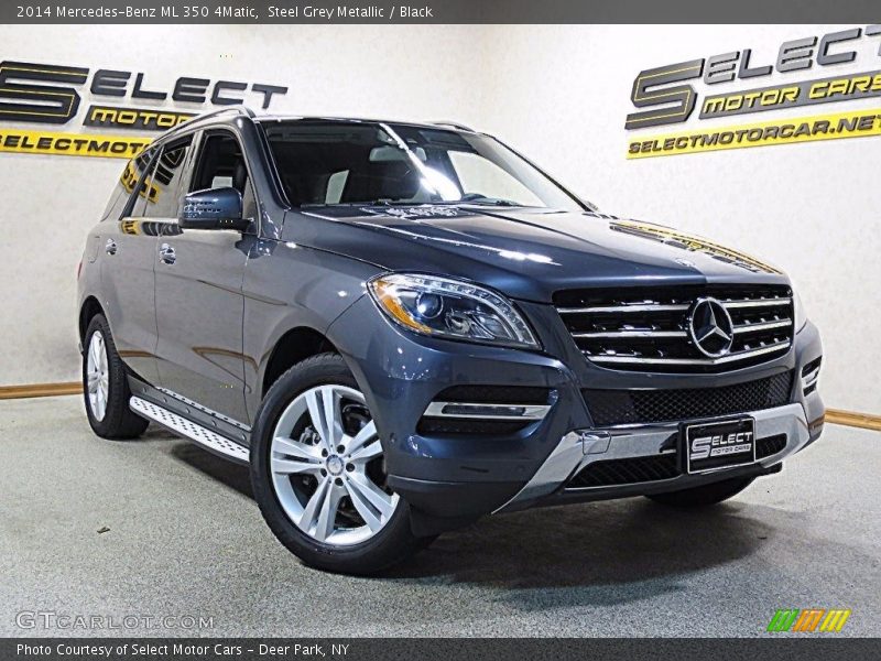 Steel Grey Metallic / Black 2014 Mercedes-Benz ML 350 4Matic
