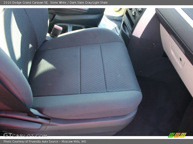 Stone White / Dark Slate Gray/Light Shale 2010 Dodge Grand Caravan SE