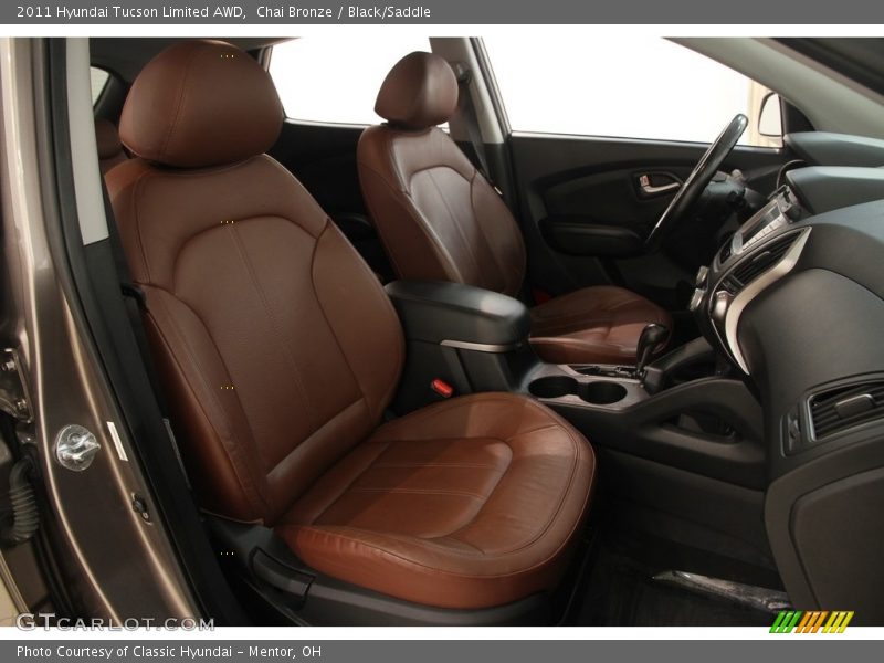 Chai Bronze / Black/Saddle 2011 Hyundai Tucson Limited AWD
