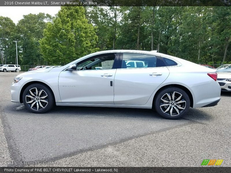 Silver Ice Metallic / Jet Black 2016 Chevrolet Malibu LT