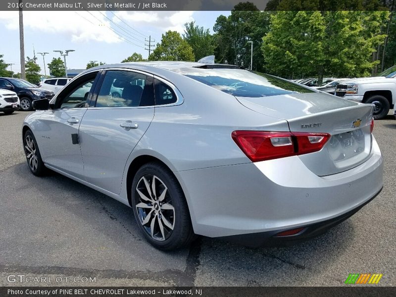 Silver Ice Metallic / Jet Black 2016 Chevrolet Malibu LT