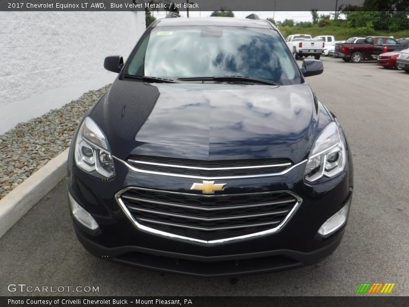 Blue Velvet Metallic / Jet Black 2017 Chevrolet Equinox LT AWD
