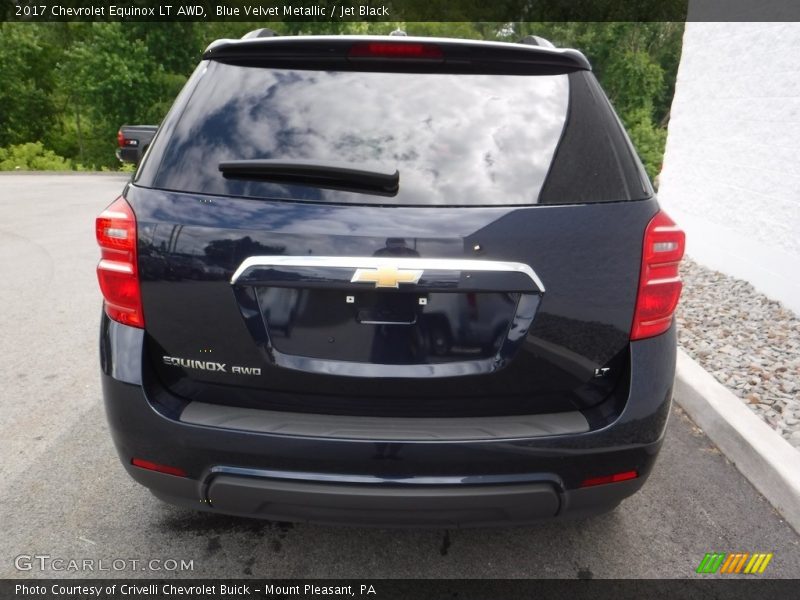 Blue Velvet Metallic / Jet Black 2017 Chevrolet Equinox LT AWD