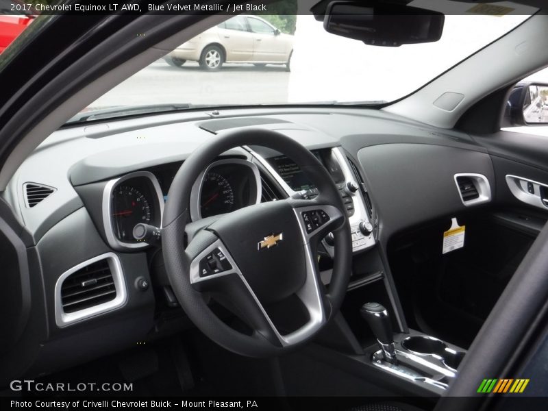 Blue Velvet Metallic / Jet Black 2017 Chevrolet Equinox LT AWD