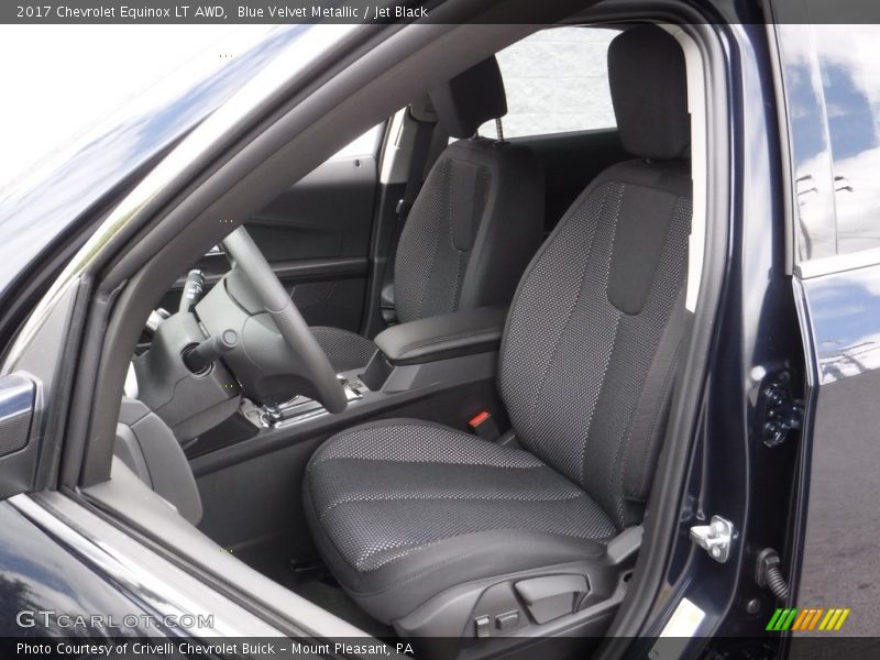 Blue Velvet Metallic / Jet Black 2017 Chevrolet Equinox LT AWD