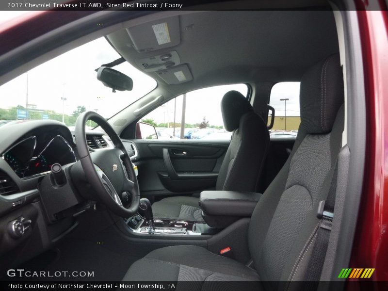 Siren Red Tintcoat / Ebony 2017 Chevrolet Traverse LT AWD