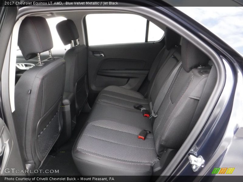 Blue Velvet Metallic / Jet Black 2017 Chevrolet Equinox LT AWD