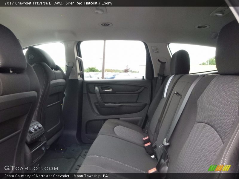 Siren Red Tintcoat / Ebony 2017 Chevrolet Traverse LT AWD